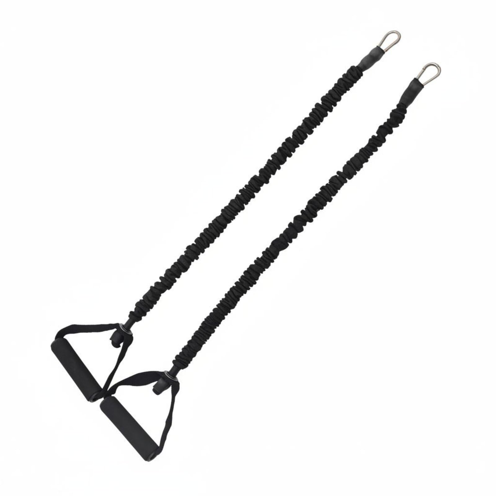 MYADDICTION Soft Smooth Lining Luxury Bed Strap Adjustable Length Double Loop Pilates Straps High Compatibility D-Loop Pilates Straps Comfortable for Home Workout, Black, Standard a-image-15