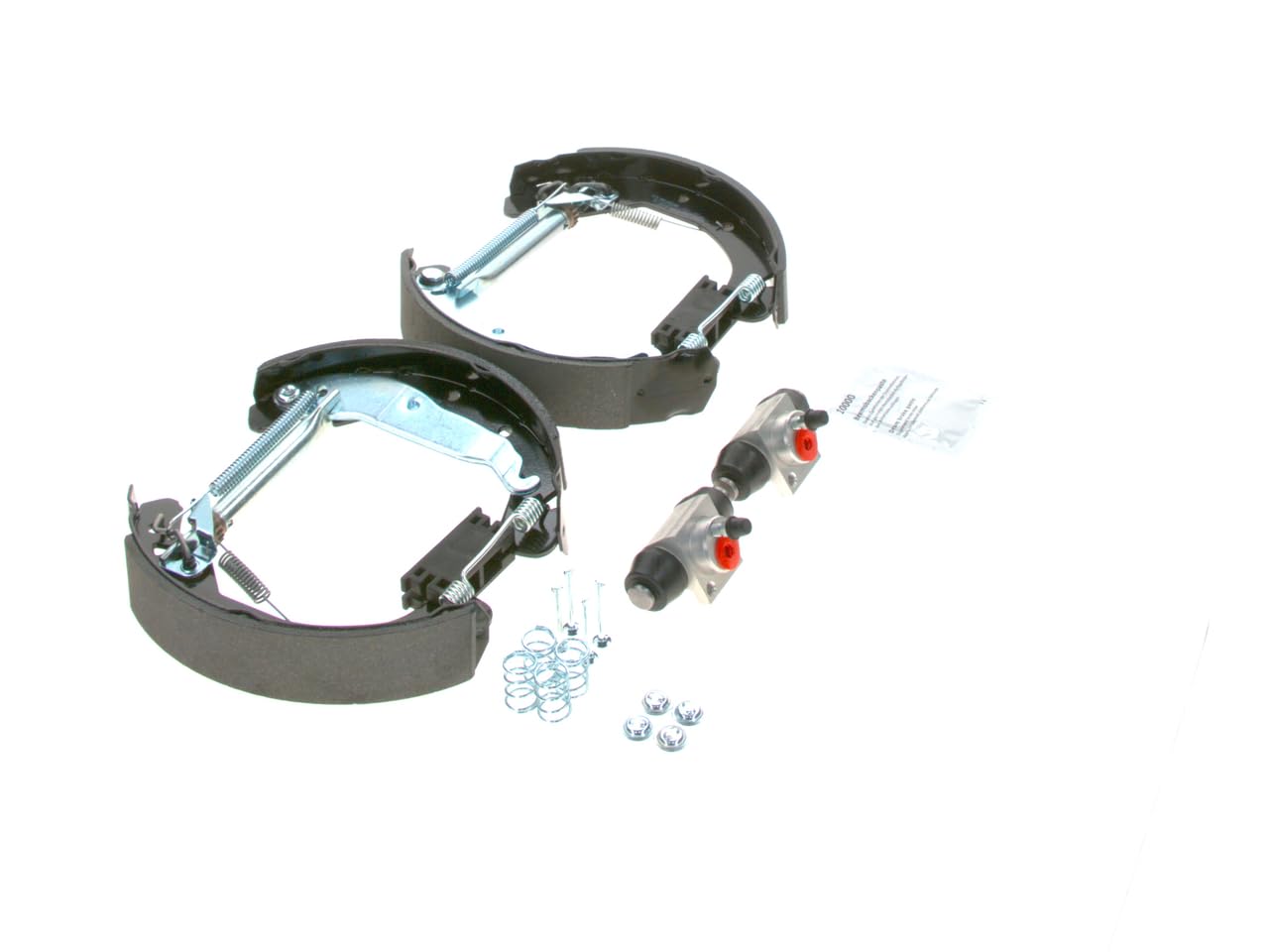 Bosch KS633 Kit Super Pro - Kit de freno trasero de tambor - 1 juego completo premontado, 2 cilindros de rueda, 4 zapatas de freno