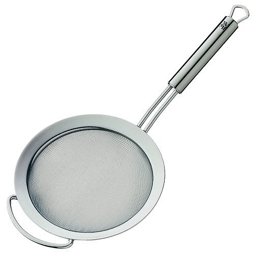 WMF Profi Plus Küchensieb 16 cm, mit Drahtgeflecht, Cromargan Edelstahl teilmattiert, spülmaschinengeeignet