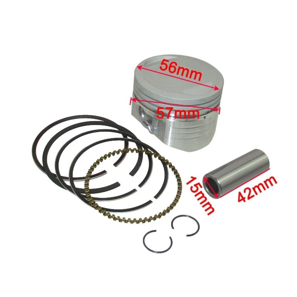 Kit pistone motore perno 56mm 15mm compatibile con quad ATV Pit Bike 150cc