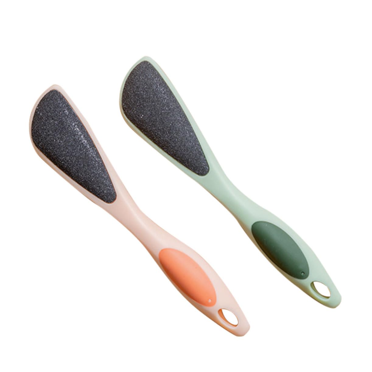 WRITWAA 2Pcs Dual Sided Foot Files Handheld Exfoliating Removers for Smooth Skin Portable Foot Care Tools for Home Travel for Softening Calloused Feet