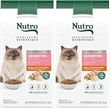 Nutro Wholesome Essentials Natural Dry Cat Food, Sensitive Chicken, Rice & Peas Recipe Kibble, 3 lb. Bag (Pack of 2)