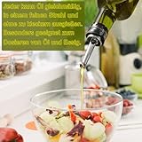 HOTOOLME Olive Oil Bottle Olive Oil Dispenser 500ml Oil Bottle Drizzler 2 Pack Oil Bottles for Kitchen Cruet Set with Spouts,Funnel,Cleaning Brush,Stoppers and Caps - Image 7