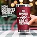 Mothers Day Gifts for Mom from Daughter, Son, Kids, Husband - Funny Mom Gift - Mama Coffee Cup My Favorite Child Gave Me This Cup - Valentine, Birthday Gift Idea - 20oz Stainless Steel Red Tumbler