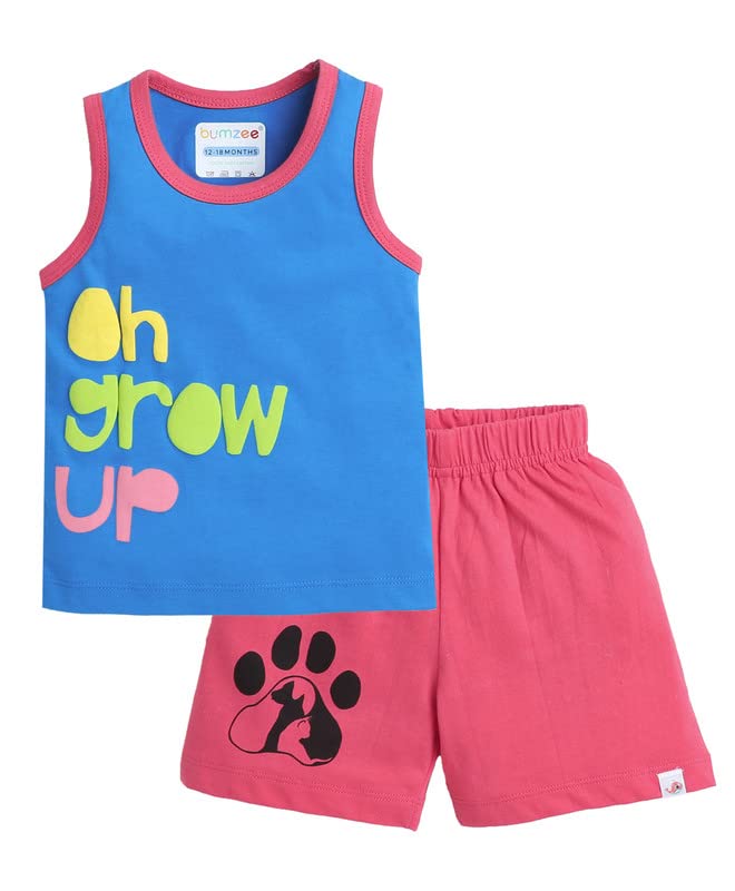 BUMZEEBoys Sleeveless T-Shirt & Short Set