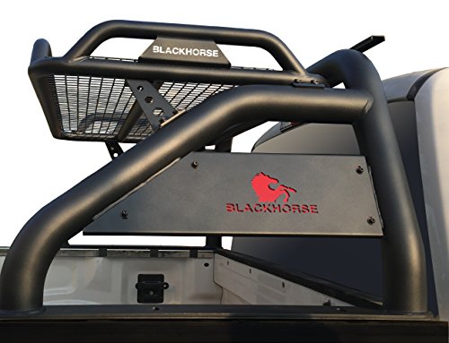 BLACK HORSE Atlas Roll Bar RB-BA1B - Black for Dodge 2000-2021 Ram 150/2500 / 3500 Ford F-150 Nissan Titan GMC Sierra 1500/2500/3500 Toyota Tundra Chevrolet Silverado 1500/2500 / 3500