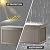 Yardgrace 325 Gallon Outdoor Storage Box Waterproof, Lockable Resin Deck Box Large Storage Bin for Patio Furniture Cushion, Garden Tools, Pool Accessories, UV-Resistant Outside, Grey