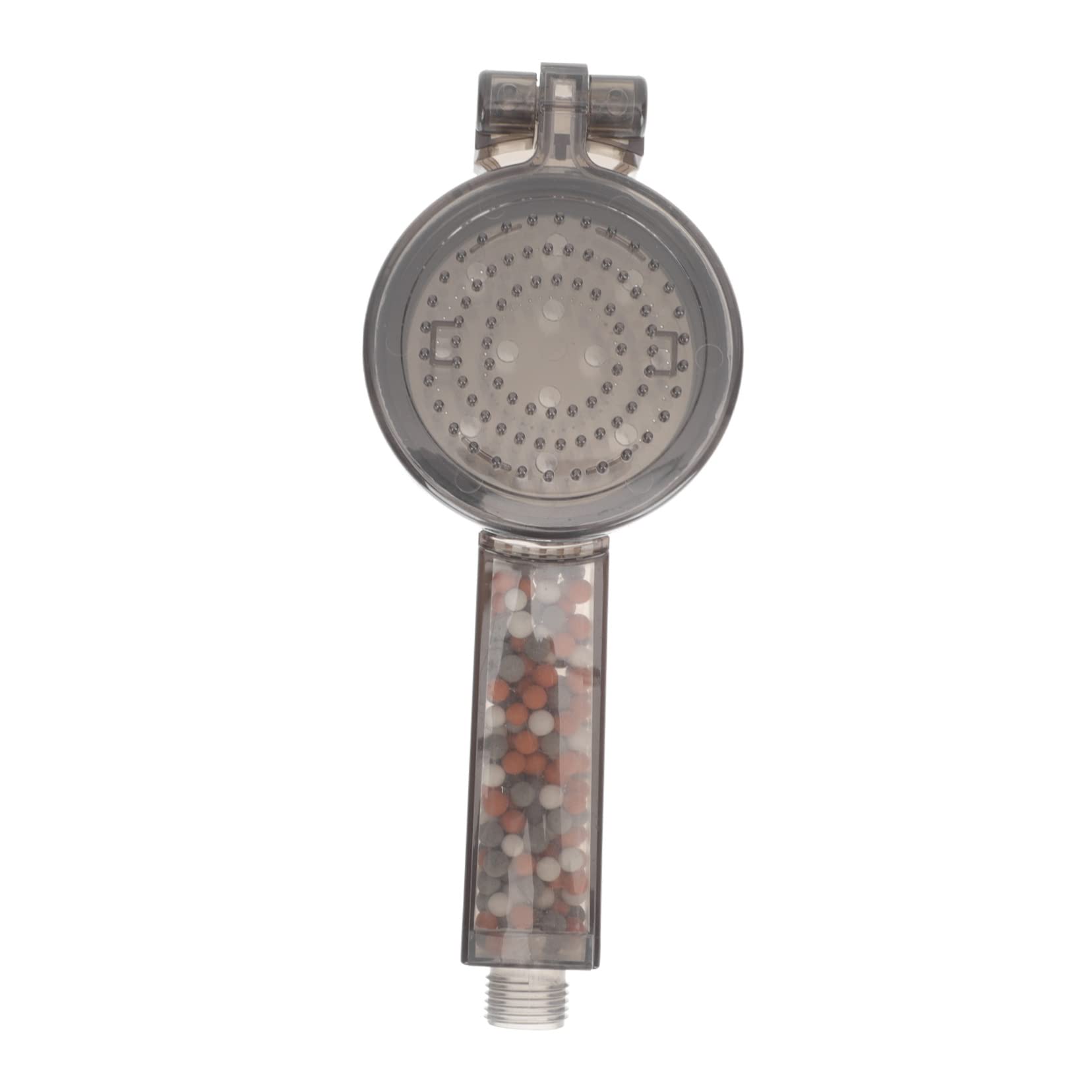 Uonlytech Shower Head Sprinkler Head for Hose Bathroom Shower Head Tub Jets Hand Shower Head High Pressure Shower Head Filter Shower Sprinkler Shower Head with Beads Grey Hose Head Abs