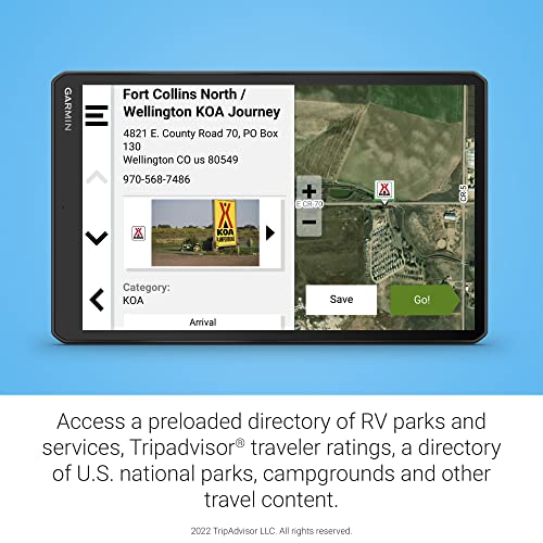 Garmin Rv 1095, Extra-Large, Easy-To-Read 10” Gps Rv Navigator, Custom Rv Routing, High-Resolution Birdseye Satellite Imagery, Directory Of Rv Parks And Services, Landscape Or Portrait View Display #TOP5