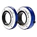 Produktbild Neewer® Autofokus-Makro-Zwischenring aus Metall, Set 10 mm & 16 mm für spiegellose Kamera mit E-Mount Sony und Vollformatkamera, blau