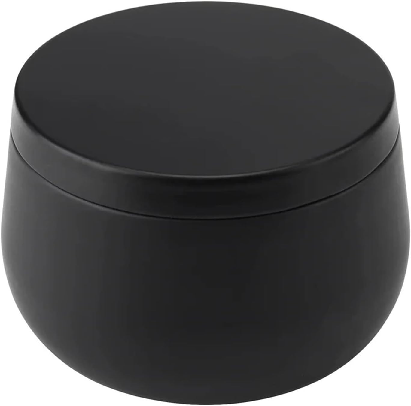 24 Pack 8 Oz Black Candle Tins, Metal Bulk Containers Jars with Lids and 32 Stickers for Candle Making