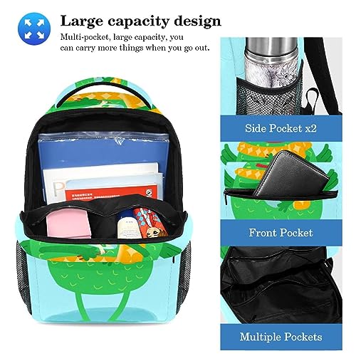 Sac à dos vert et trousse résistants pour éviter les déchirures - 3