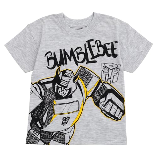 Transformers Bumblebee Big Boys Drop Shoulder T-Shirt and Shorts Outfit Set Gray 10-12 - image 3