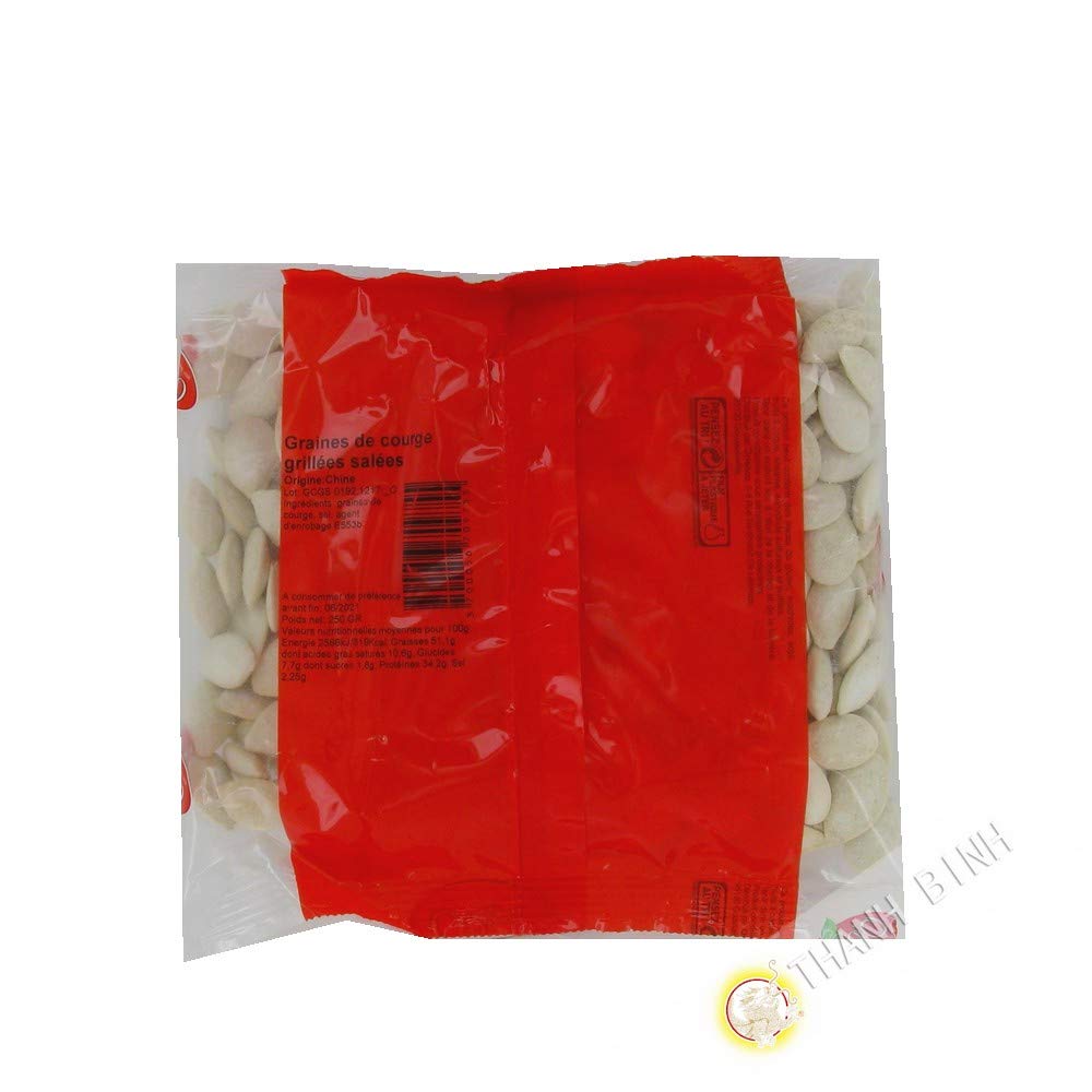 Graines de courge (pépite) grillées salées ORIENCO 250g - Lot de 3 pièces