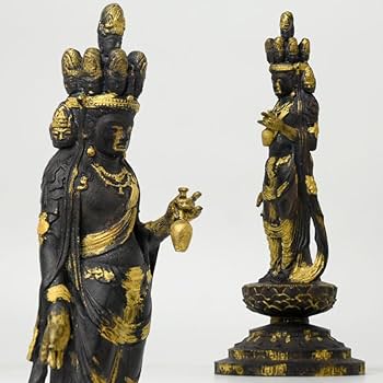 Amazon|海宇工芸(kaiu art) 小仏-柘植向源寺形【十一面観音菩薩立像 Amazon|海宇工芸(kaiu art) 小仏-柘植向源寺形【十一面観音菩薩立像