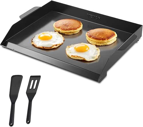 VEVOR Carbon Steel Griddle, 20x16 inch Universal Flat Top Rectangular