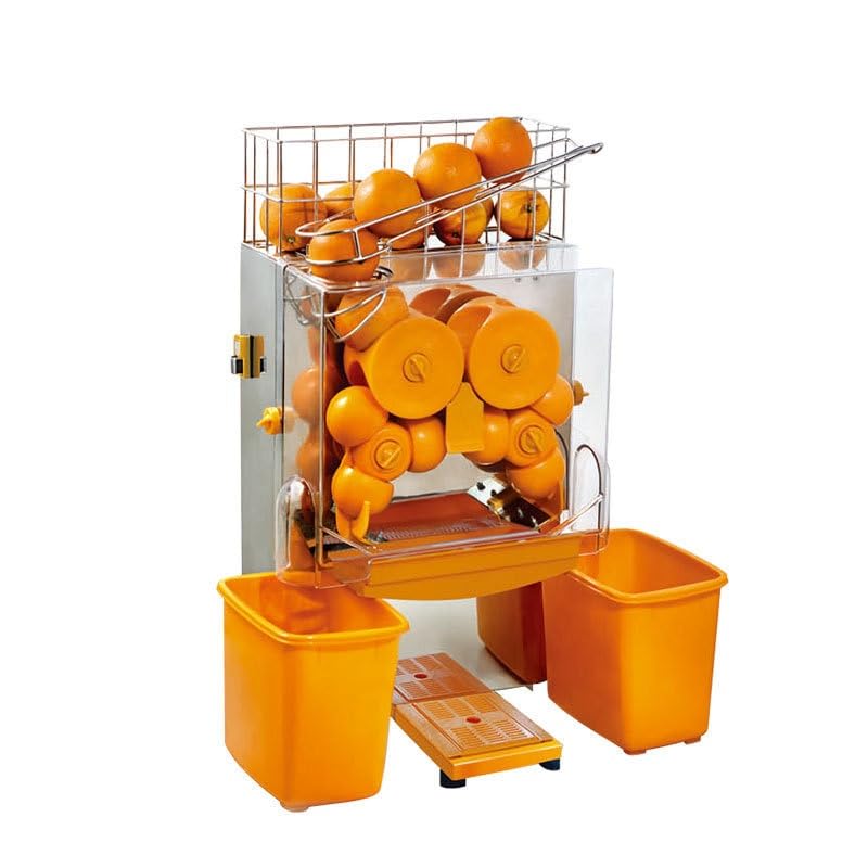 HMLTD Commercial Juicer Maker Machine 120W Automatic Feeding Orange Juice Extractor Professional Slow Masticating Fruit Juice Extractor With Cabinet For Orange/Lemon