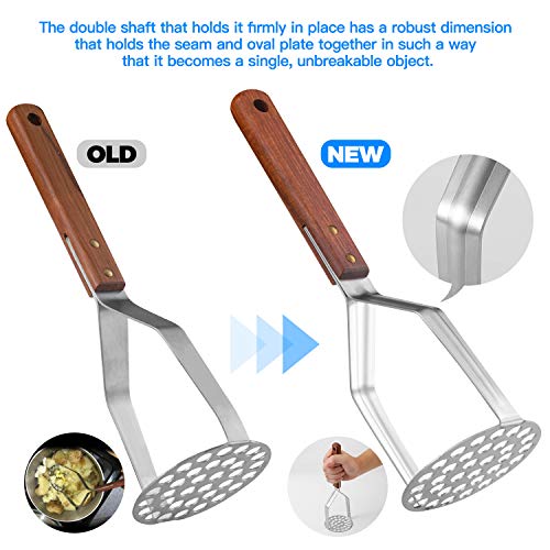 UPGRADED-Potato-Masher-Stainless-Steel-Heavy-Duty-Strong-Anti-slip-Handle-Not-Easy-to-Bent-Easy-to-use-Sturdy-Construction