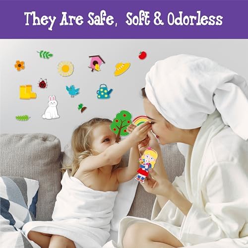 38PCS Reusable Jelly Stickers, Waterproof Spring-Theme Window Cling Stickers for Toddlers, Removable Easy to Clean Gel Decals for Kids, Adults, Home & Classroom Decors, Travel Toy (Not Edible) — view 6