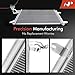 A-Premium Air Conditioning A/C Condenser Compatible with Volkswagen Jetta 2005-2010, Golf 2010-2014, GTI 2006-2014, Rabbit 2006-2009 & Audi A3/TT/TTS Quattro, Replace# 1K0820411D