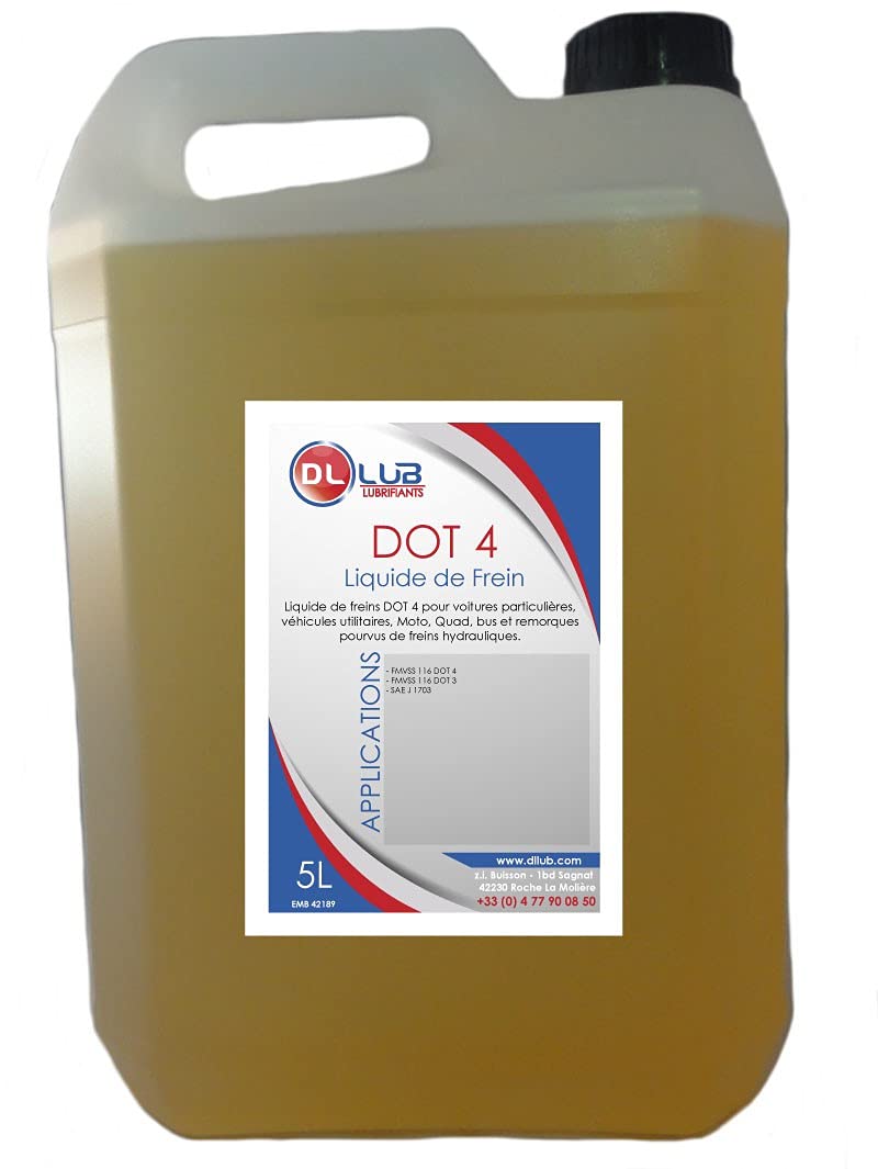 DLLUB - Liquide DE Frein Dot 4-5 litres