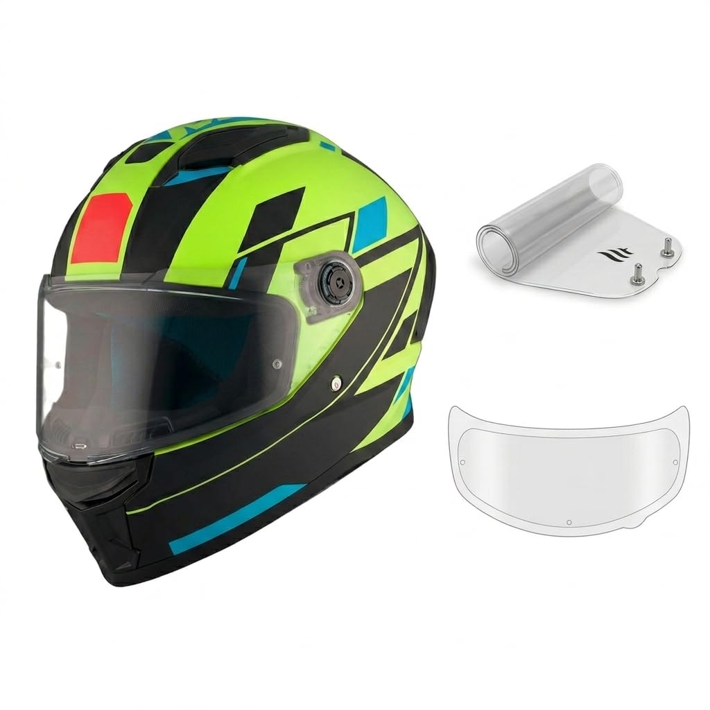 Amazon.es: MT Stinger 2 –ZIZVE Verde Casco Moto Integral Deportivo