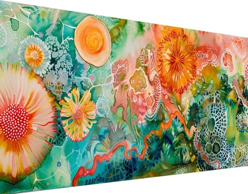 Peinture Diamant Fleur 5D pour une Déco Murale Salon Élégante