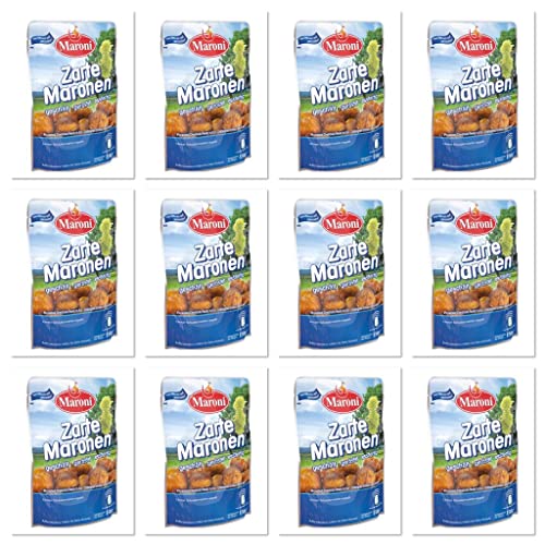 Gekochte Maronen - Edelkastanien (Ungesüßt 12er Pack)