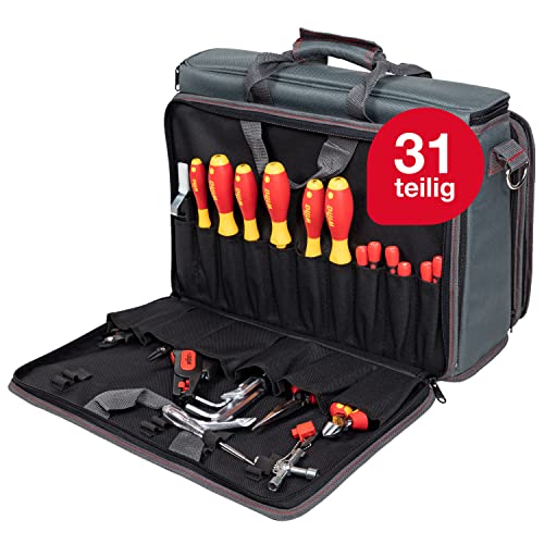 Wiha Werkzeug Set Service-Techniker 29-tlg. inkl. Tasche I Werkzeugsatz für Elektriker I VDE (43879)