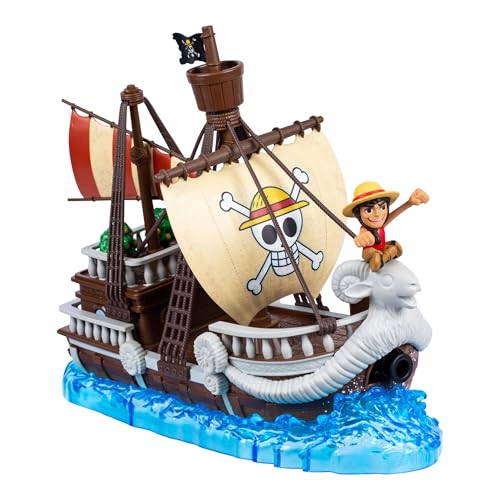 Barco de colección Deluxe Going Merry de One Piece de 24,13 cm; diseño detallado para Jugar y exponer; Incluye una Figura de acción Exclusiva de Luffy