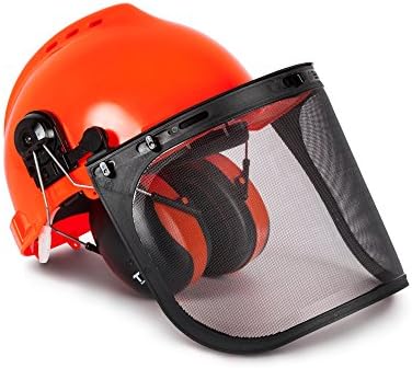 TR Industrial Forestry Safety Helmet and Hearing Protection System (Orange)
