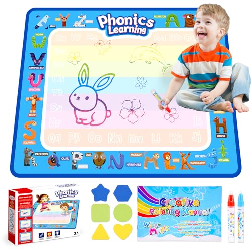 Tapis De Dessin à L'eau Gifitizi Pour Enfants - Jouet éducatif Réutilisable Sans Gâchis - Idéal Cadeau 1-4 Ans