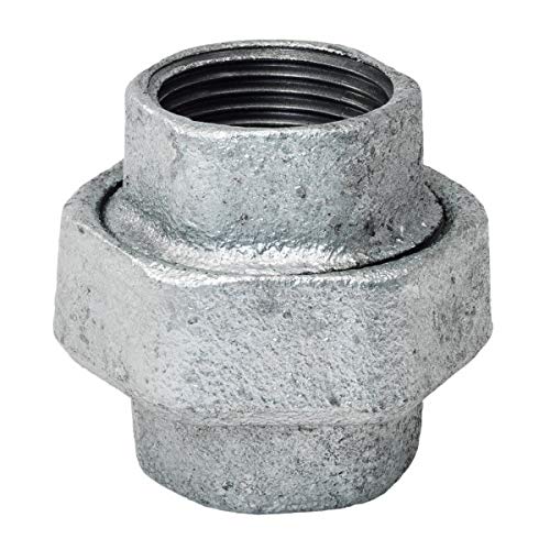 Verschraubung 1 1/2" IG/IG flach dichtend - Fitting aus Temperguss feuerverzinkt - Formteil Nr.330 - qpool24 Cover