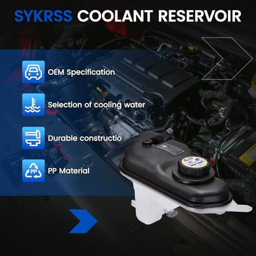 SYKRSS Engine Coolant Reservoir Tank 603-664 Compatible with Jaguar XF 2009-2010 S-Type 2002-2008 XJ8 Vanden Plas XFR Super 2004-2009 V8 3.0L 4.0L 4.2L 5.0L V8 Replace C2C34557 C2Z13764 Coolant by SYKRSS - Image 5