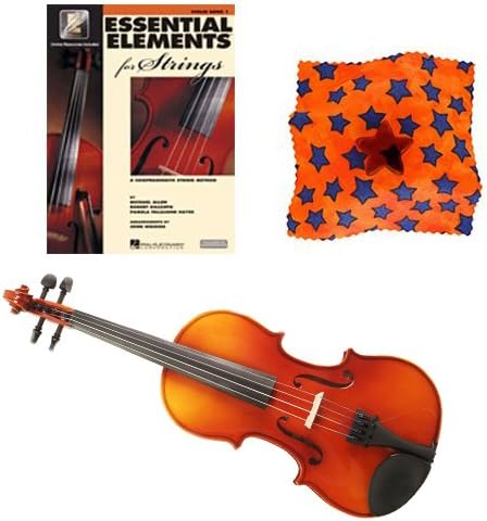 Knilling Europa 1/2 Size Violin Outfit (3K) - with Essential Elements for Strings Violin Book 1 - with BONUS Star Rosin