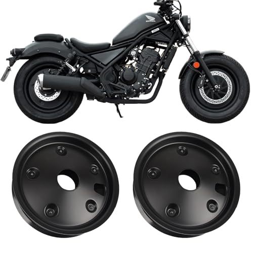 HONDA レブル250/500専用設計 マットブラック仕様ホイールカバーセット Amazon | 【安心の日本企業】レブル250 500 専用設計 スチール製