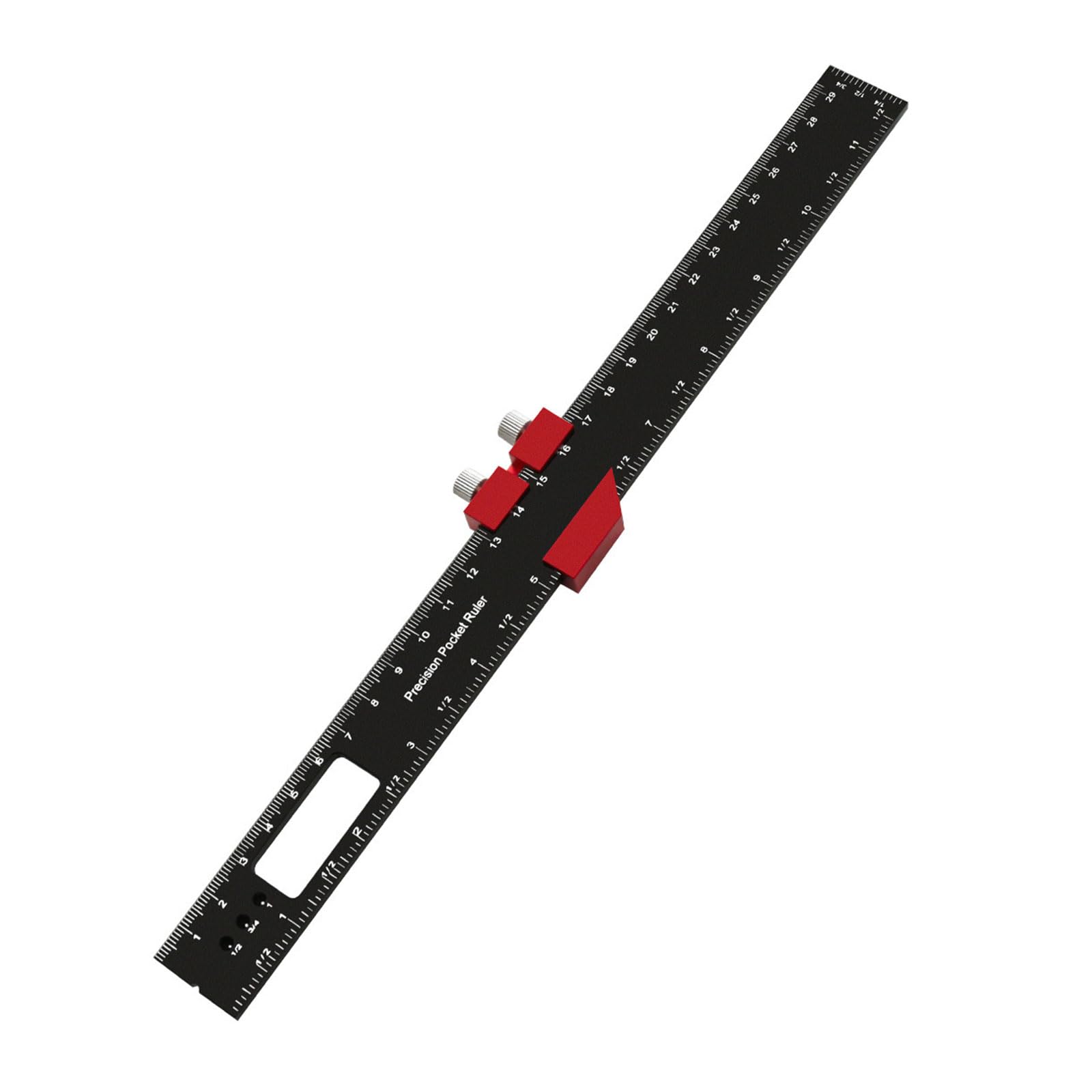6/8 / 12Inch Slide Ruler Professional Track Ruler Woodworking Measuring Marking Gauge Inch and Metric Scribing Track