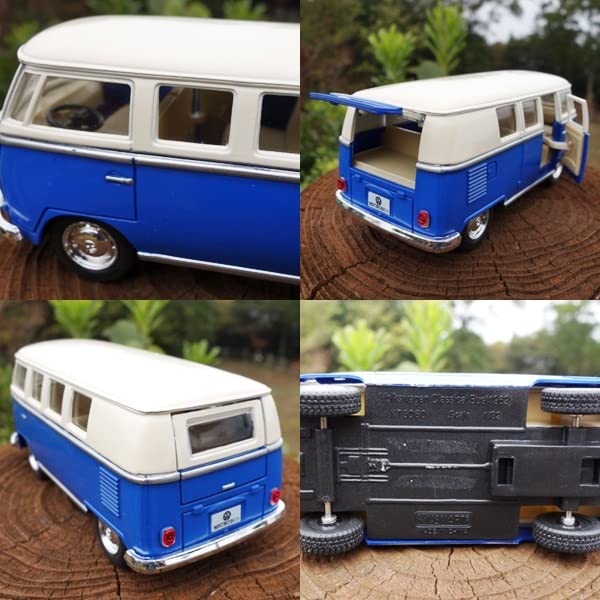 ヤトミン ダイキャストメタル フォルクスワーゲンマイクロバス　タイプ2 バス Amazon | 【】ワーゲンバス ミニカー タイプⅡ 1/32 ブルー