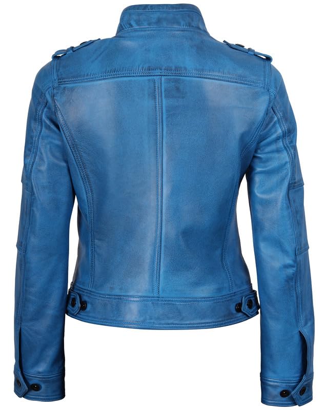 Decrum Leather Jacket Women - Casual Leather Jacket for Women4