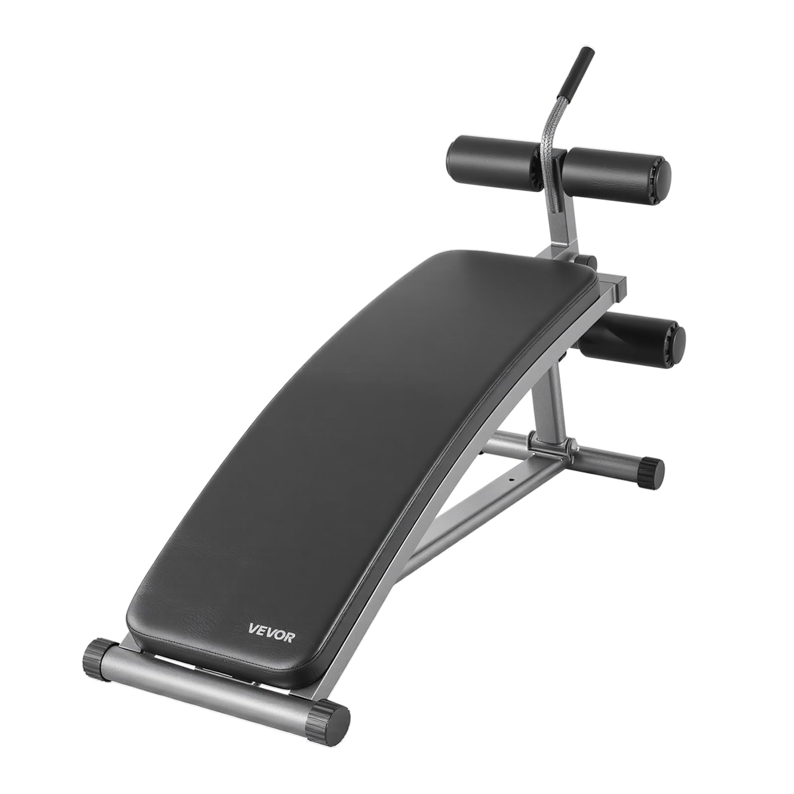 VEVOR Sit-Up-Bank, Bauchbank mit umgekehrtem Crunch-Griff, verstellbare Höheneinstellung, robuster Stahl, 500/600/453,6 kg Kapazität für Heim-Fitness-Workouts, Krafttraining, Ganzkörpermuskulatur