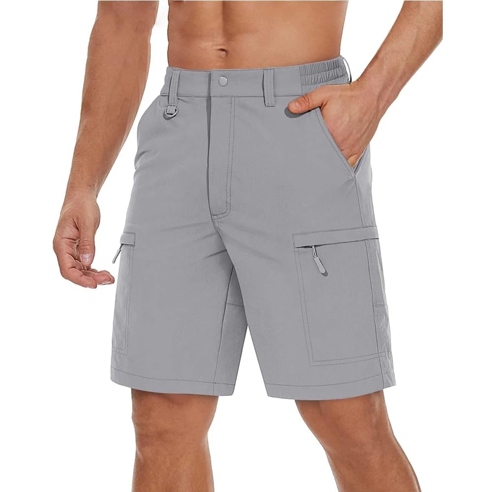 Pantalones cortos de verano para hombre, senderismo, pesca, exteriores, camping, viajes, safari, pantalones cortos de trabajo con múltiples bolsillos