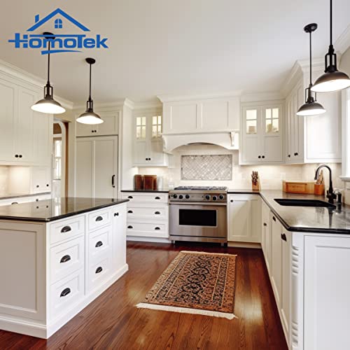 HOMOTEK 12 Pack Drawer Bin Cup Pulls Dresser Handles for Cabinets Oil Rubbed Bronze - 3 Inch Hole Centres Furniture Hardware - Image 5