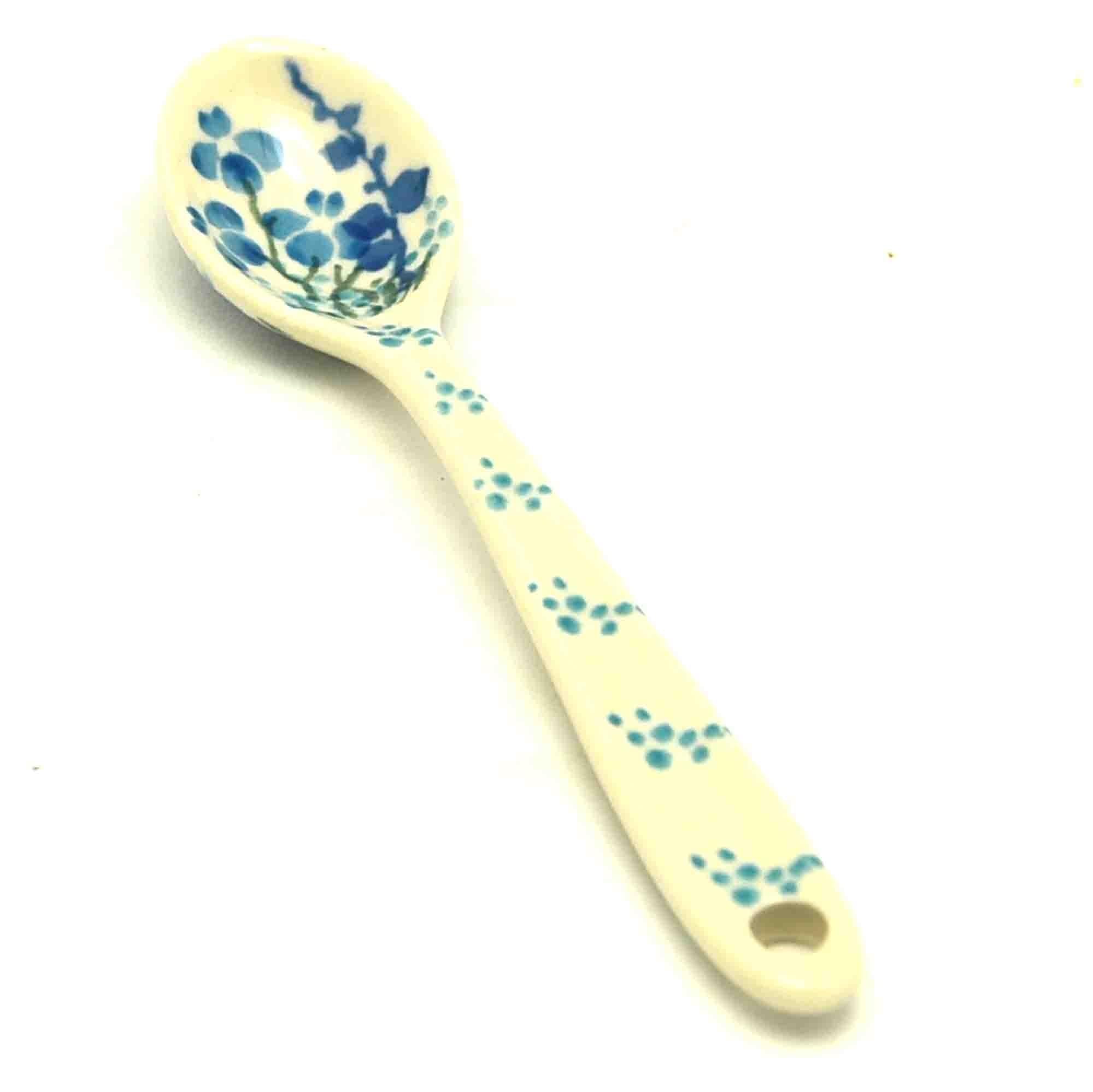 Georgia Blue Polish Pottery Spoon - Small -2