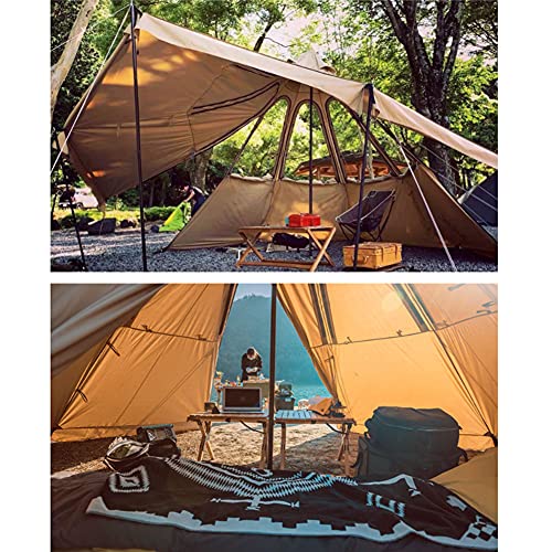 Carpa camping octagonal portátil para 5-8 personas miniatura 4