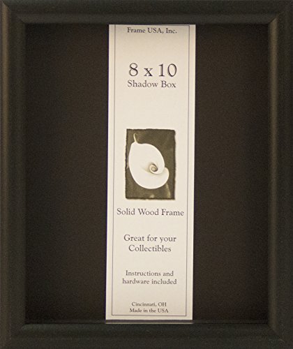 Frame USA Shadow Box Showcase Series 8x10 Wood Frames (Black)