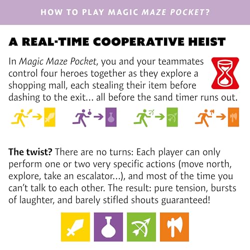 Magic Maze Pocket Juego de Mesa Cooperativo Rápido miniatura 3