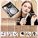 Flat Foundation Brush + Makeup Sponge, Korean Makeup Set Liquid Foundation Concealer Brush and Makeup Sponge for Blending, Cream, Premium Face Makeup