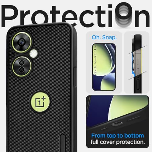 Image of Jkobi Back Case Cover for OnePlus Nord CE 3 Lite (Textured Grip Design | Camera Protection | Slim and Light Weight | Soft Touch and Feel | Black)