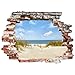 Produktbild Bilderwelten 3D Wandtattoo - Strand an der Nordsee - Quer 3:4, Größe: 75cm x 100cm
