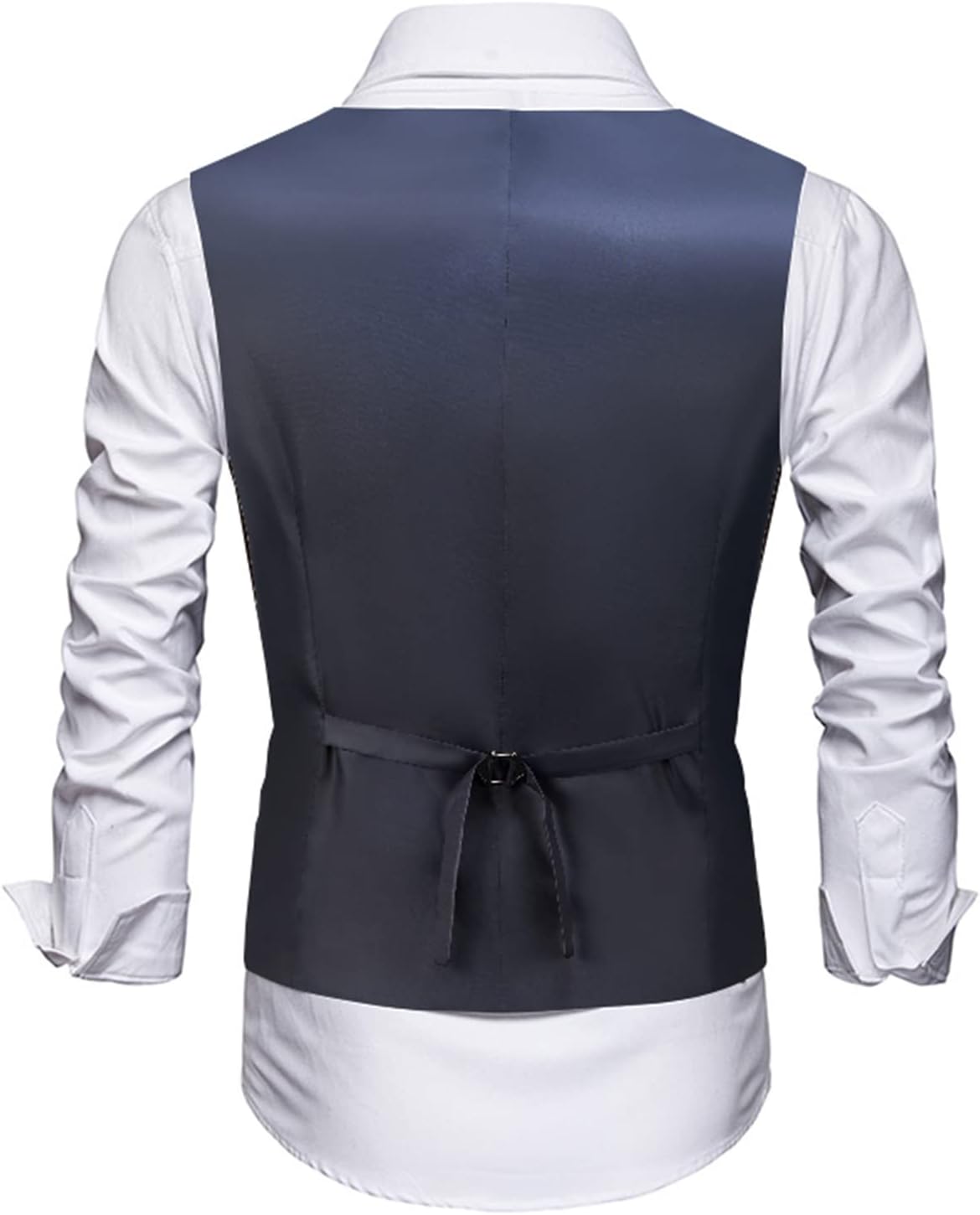 Men's Suits Vest V-Neck Sleeveless Slim Fit Jacket Groomman Casual Suit Vests for Wedding Formal Party Tuxedo for Men - Image 2